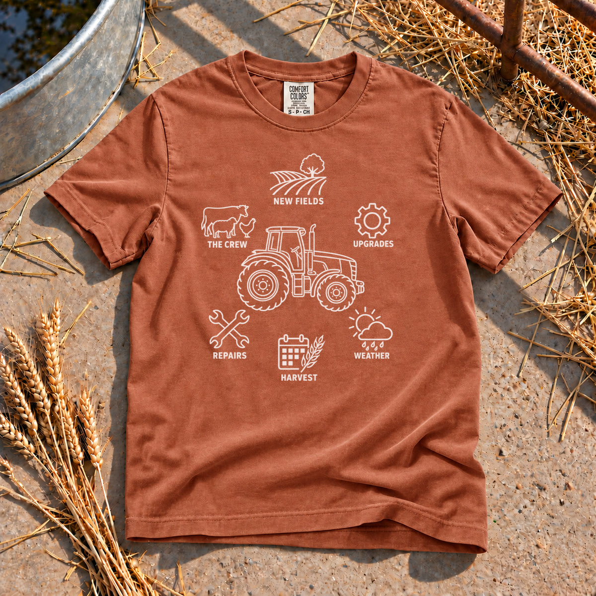 Farm Plan T-Shirt in Yam