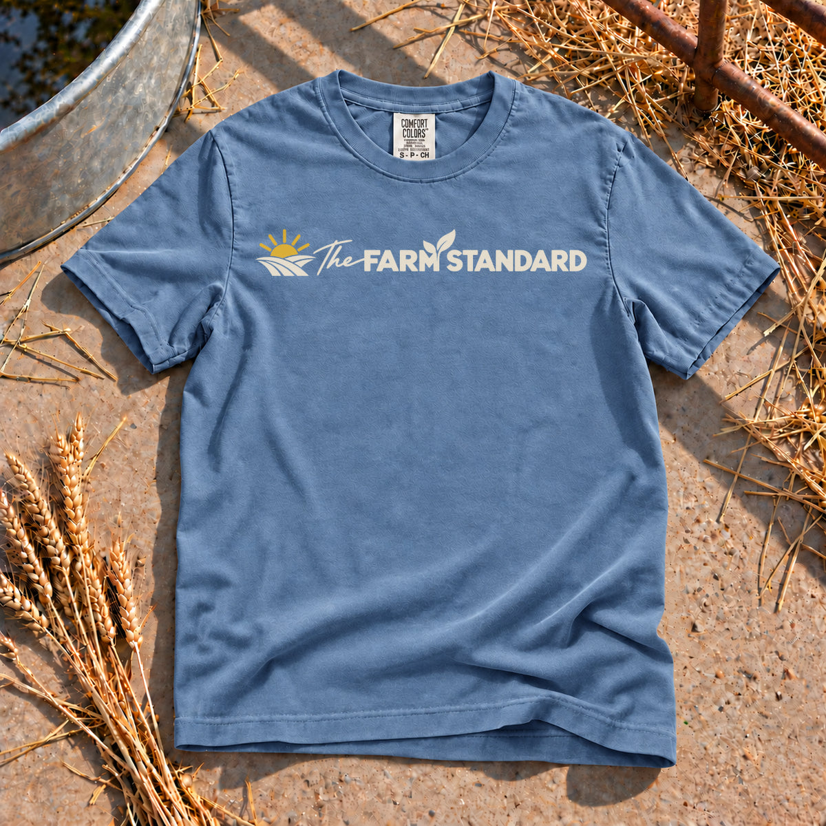 The Farm Standard T-Shirt in Blue Jean