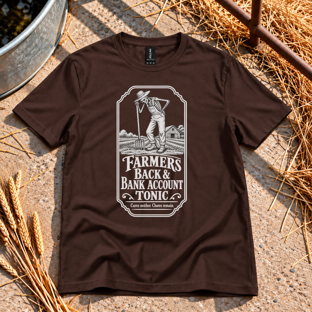 Farmer's Tonic T-Shirt in Dark Chocolate