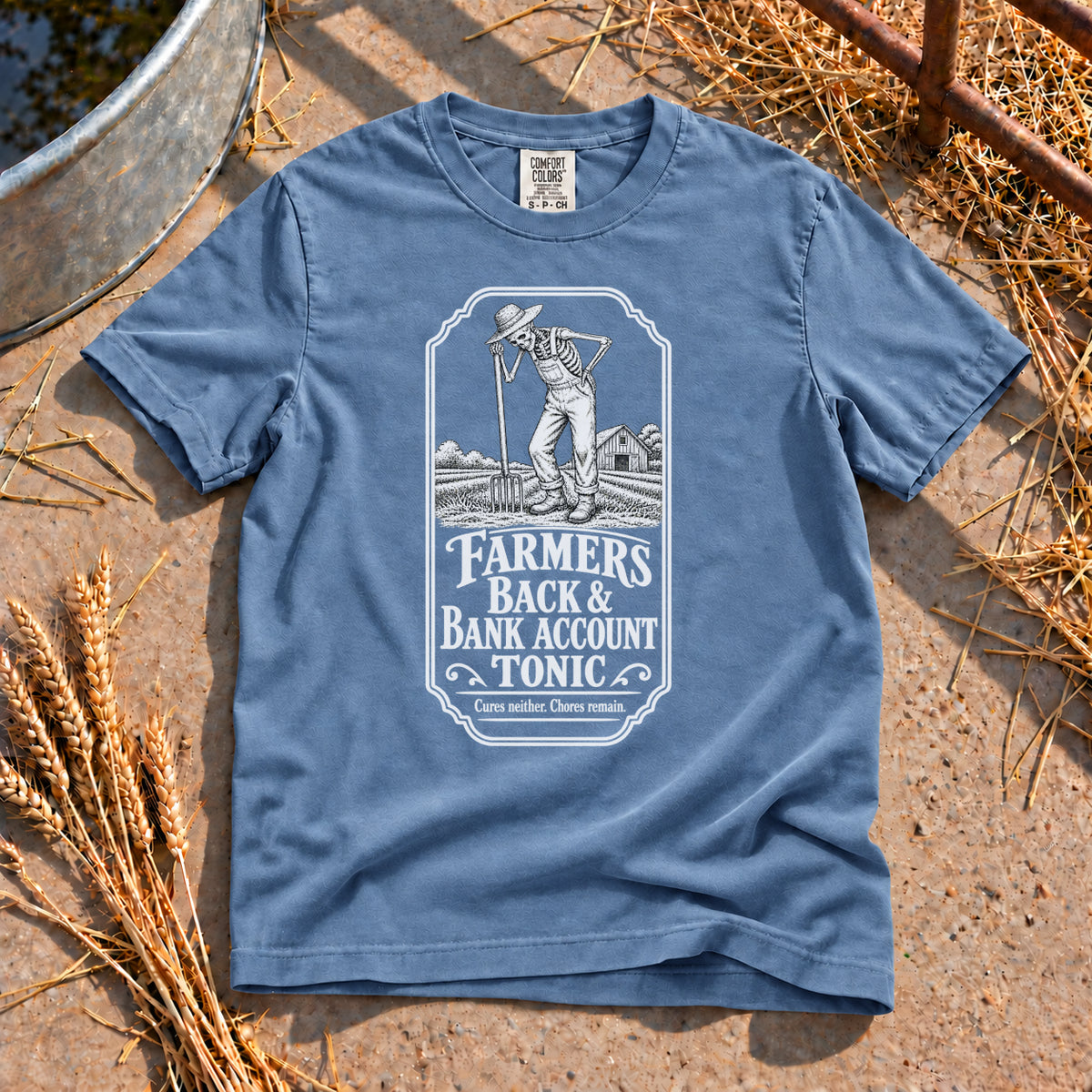 Farmer's Tonic T-Shirt in Blue Jean