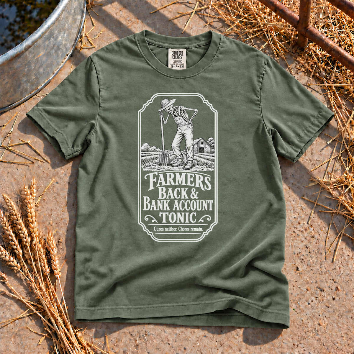 Farmer's Tonic T-Shirt in Moss