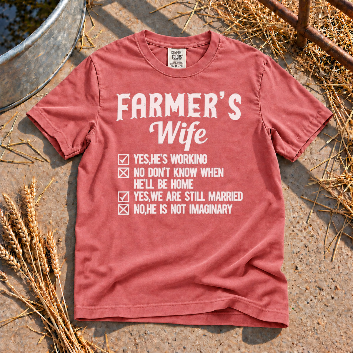 Farmer's Wife T-Shirt in Watermelon