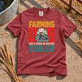 Farming Dad T-Shirt in Brick