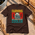 Farming Dad T-Shirt in Dark Chocolate