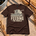 Feeding the World T-Shirt in Dark Chocolate