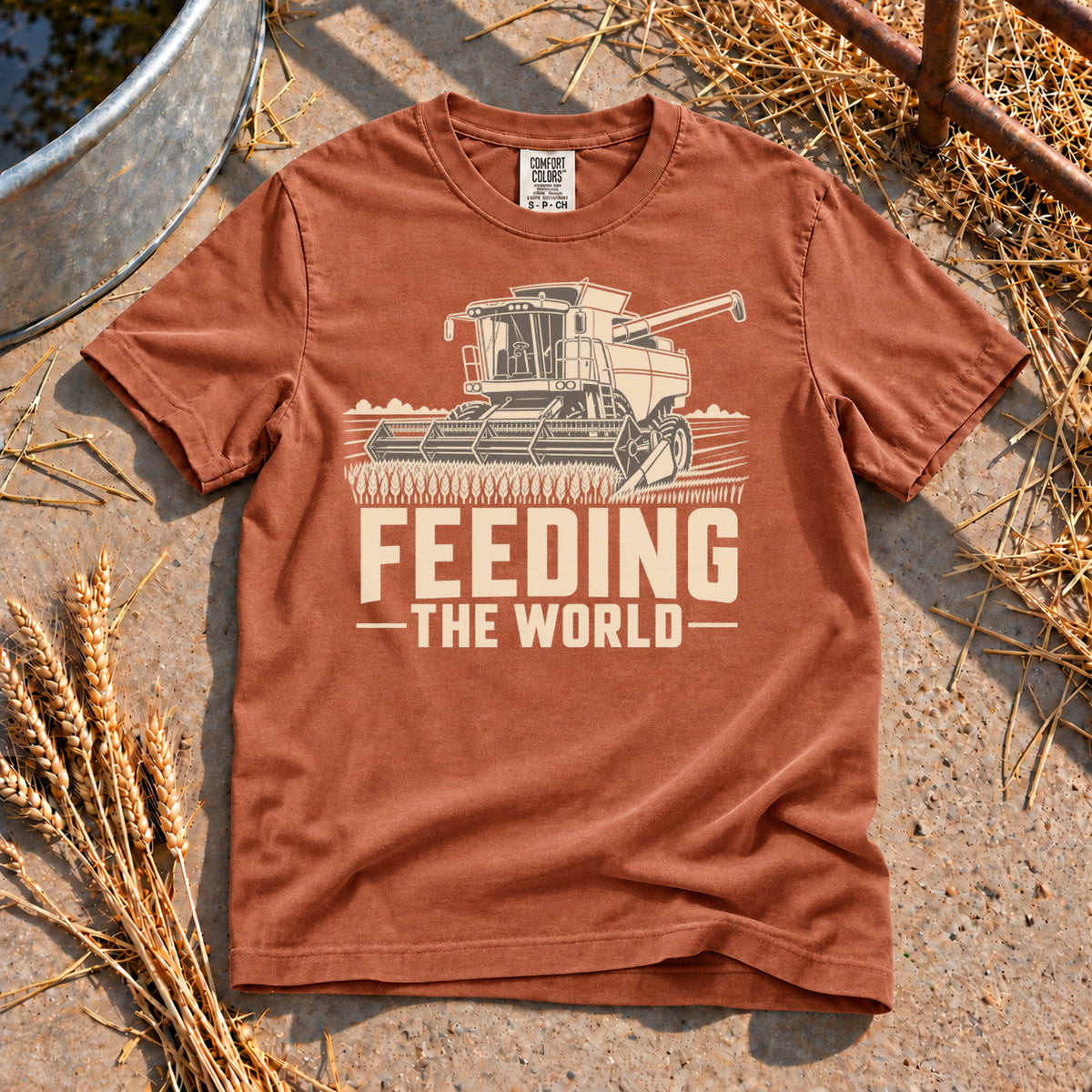 Feeding the World T-Shirt in Yam