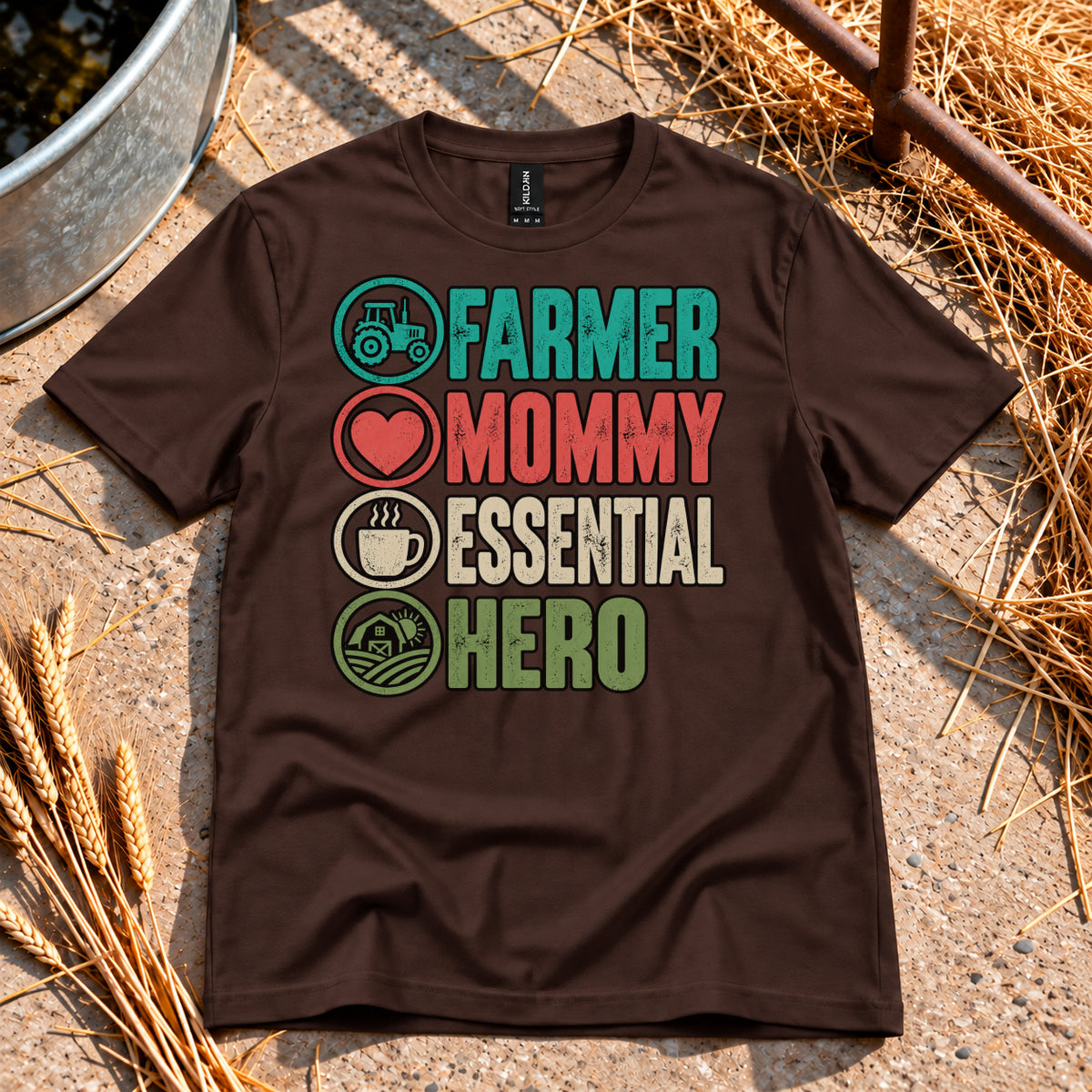 Female Power T-Shirt in Dark Chocolate
