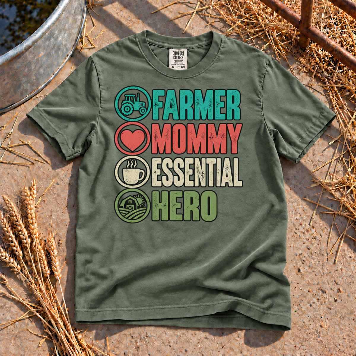 Female Power T-Shirt in Moss