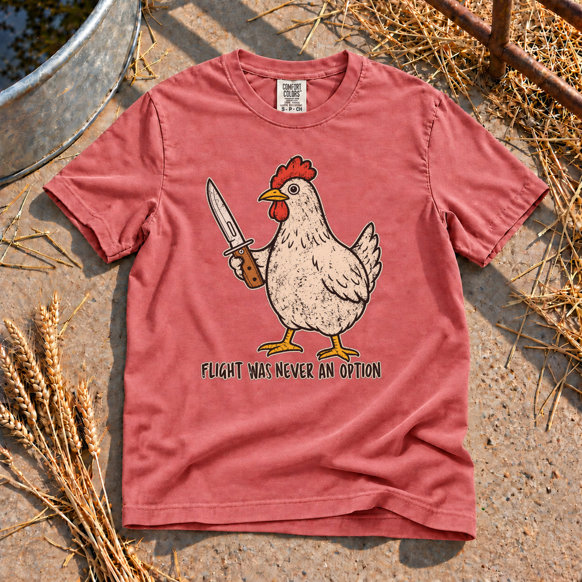 Fight Not Flight T-Shirt in Watermelon