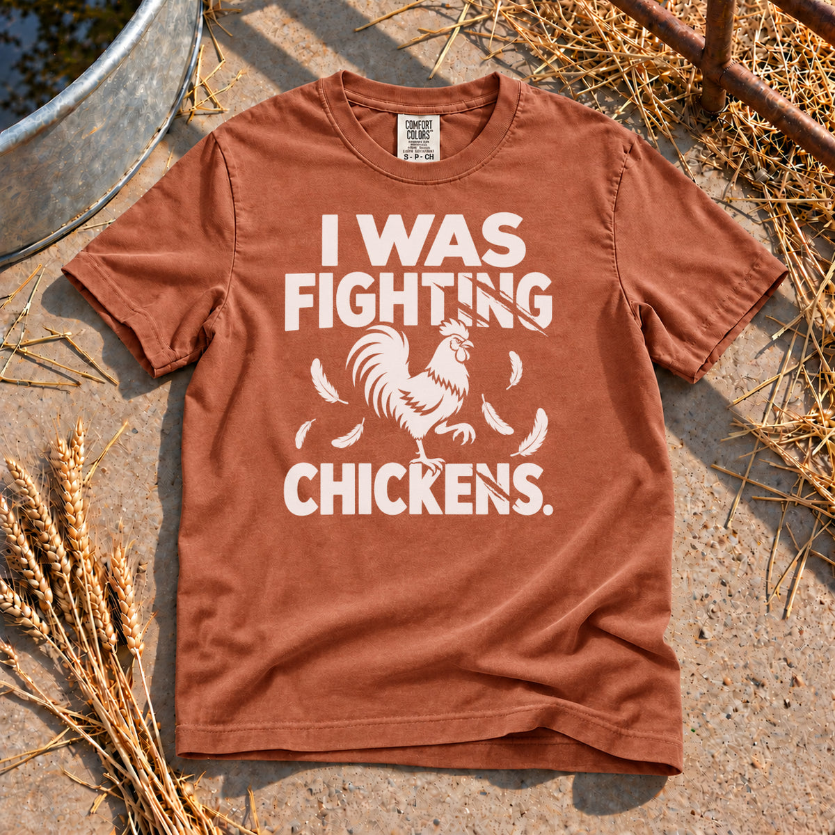 Chicken Fighter T-Shirt in Yam