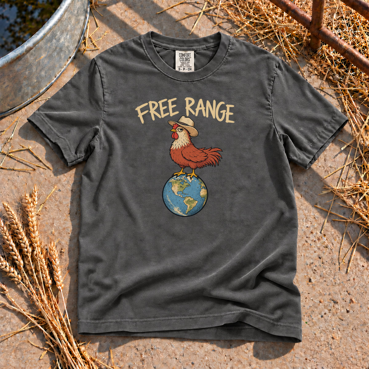 Free Range T-Shirt in Pepper