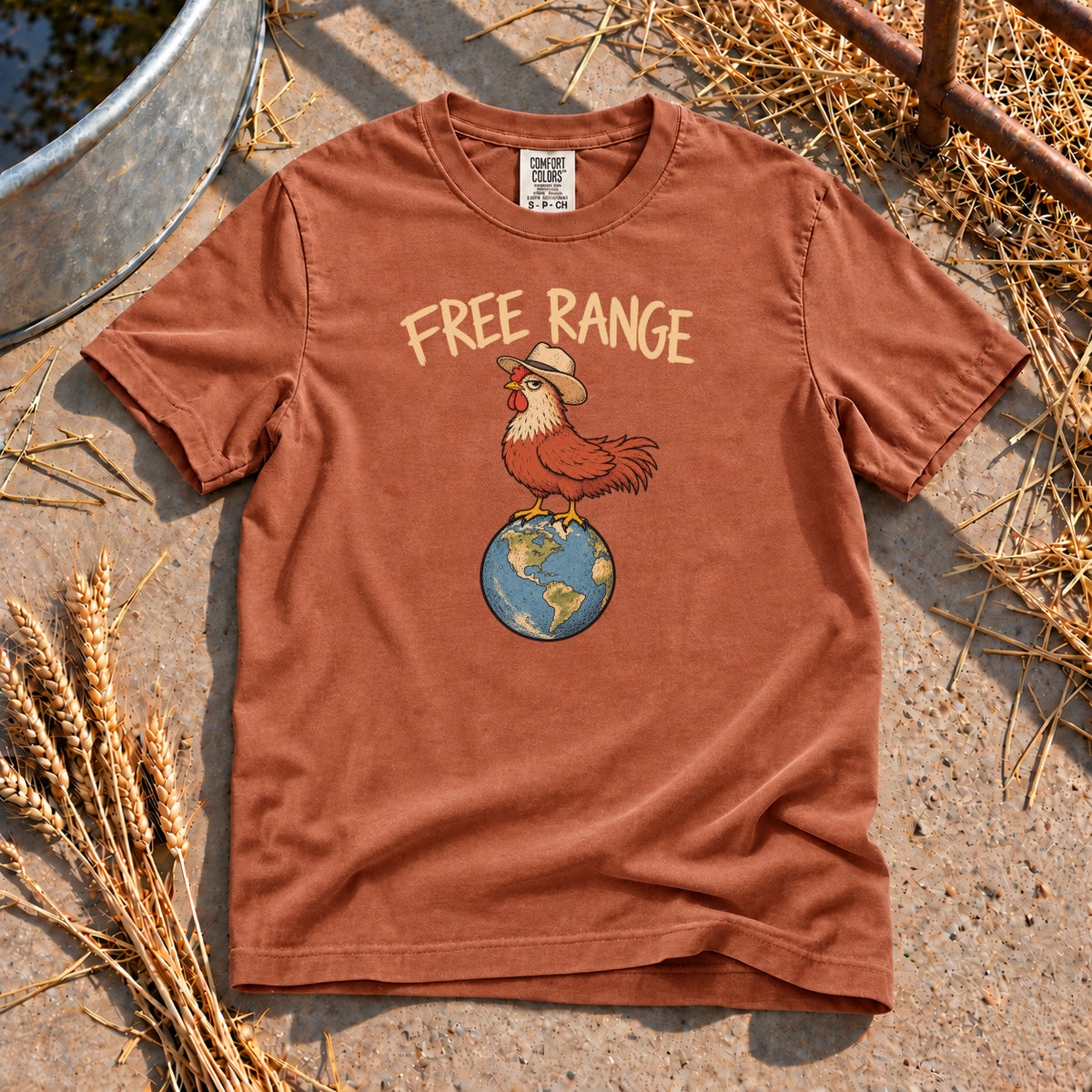 Free Range T-Shirt in Yam