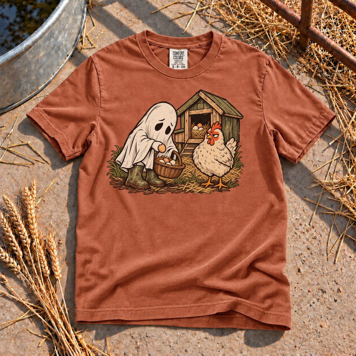 Ghost Chores T-Shirt in Yam