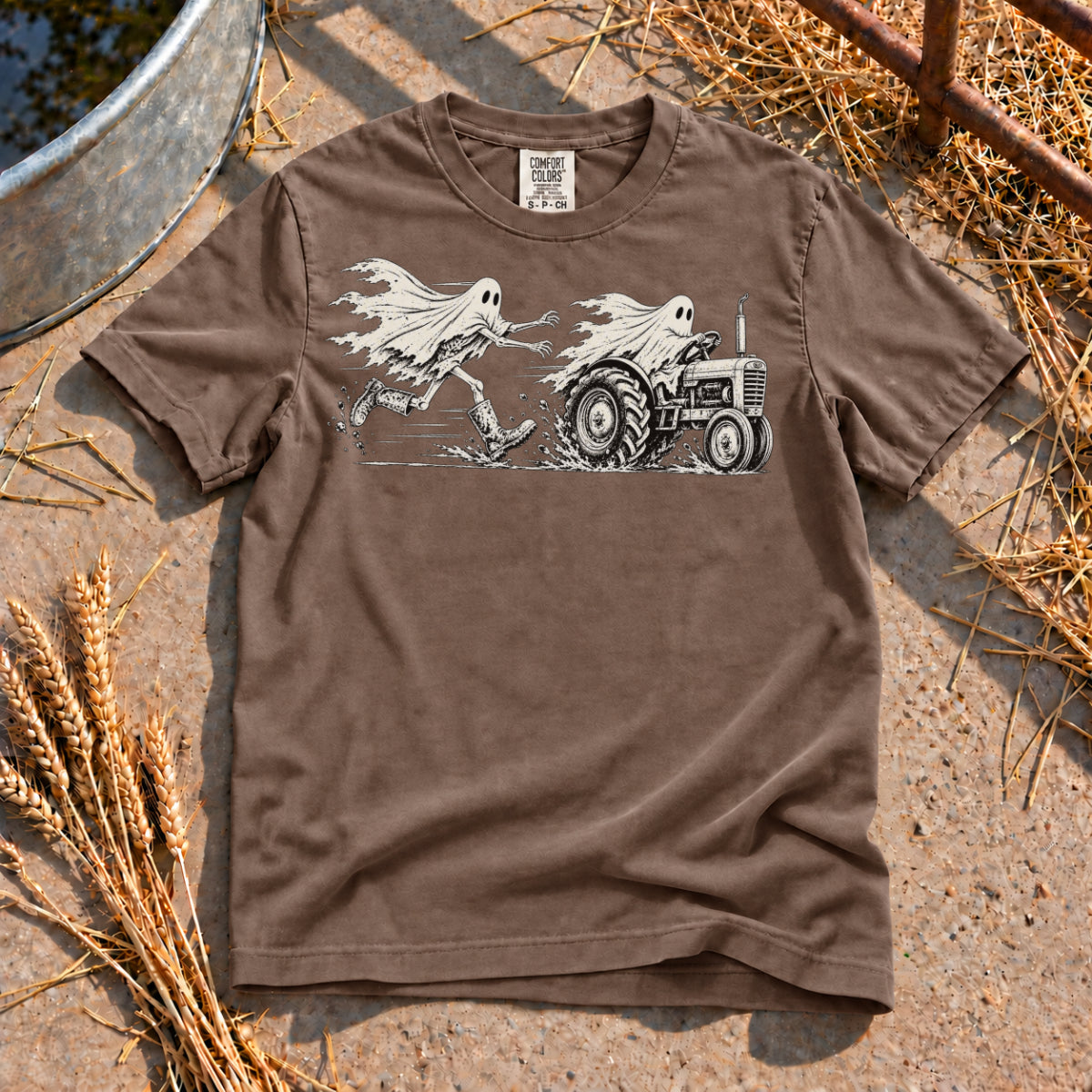 Ghostly Chase T-Shirt in Espresso
