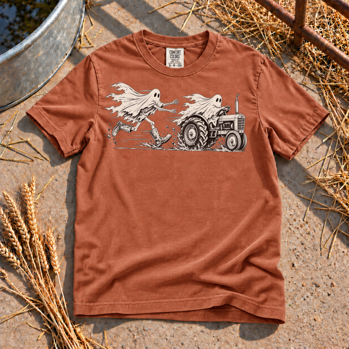 Ghostly Chase T-Shirt in Yam