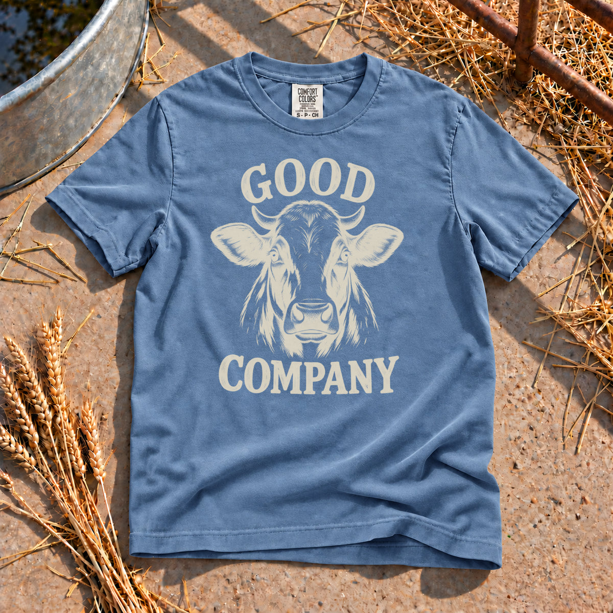 Good Company T-Shirt in Blue Jean