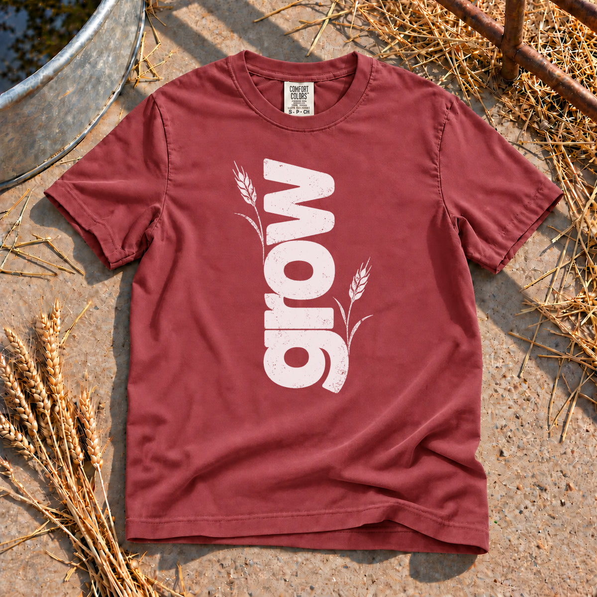 Grow T-Shirt in Brick