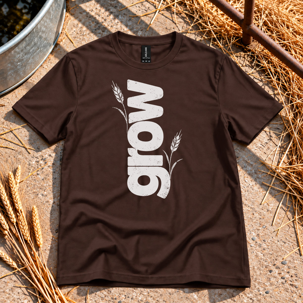 Grow T-Shirt in Dark Chocolate