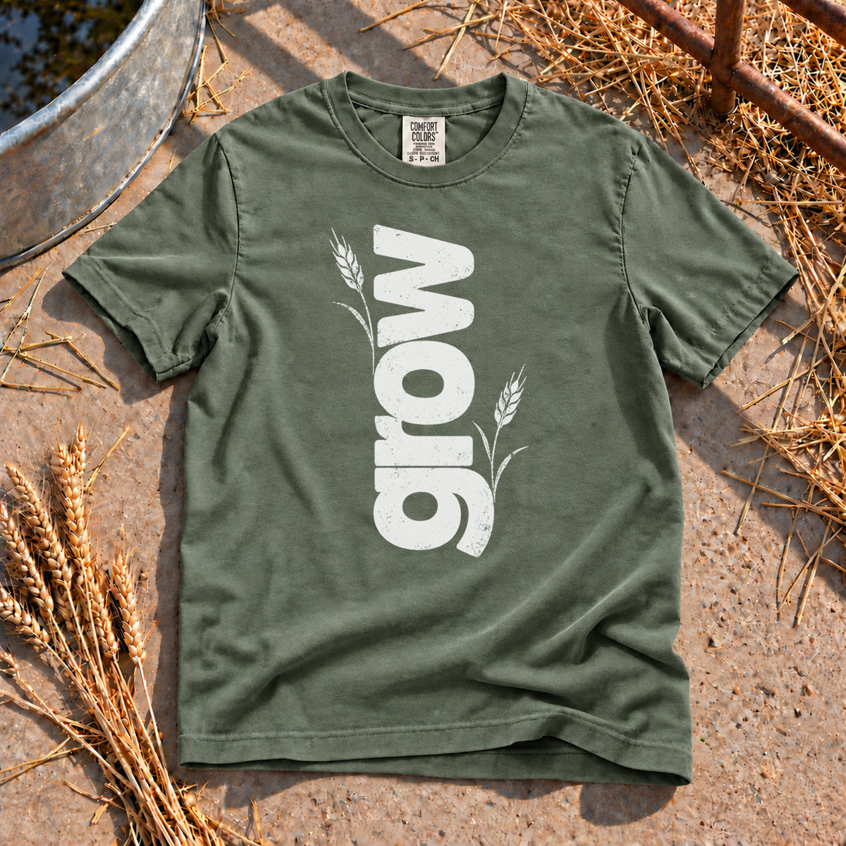 Grow T-Shirt in Moss