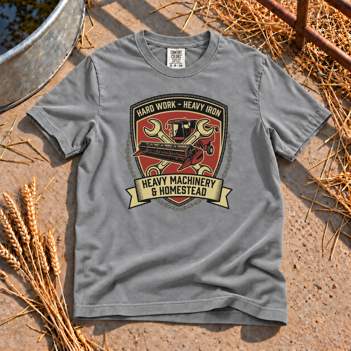 Hard Work T-Shirt in Grey