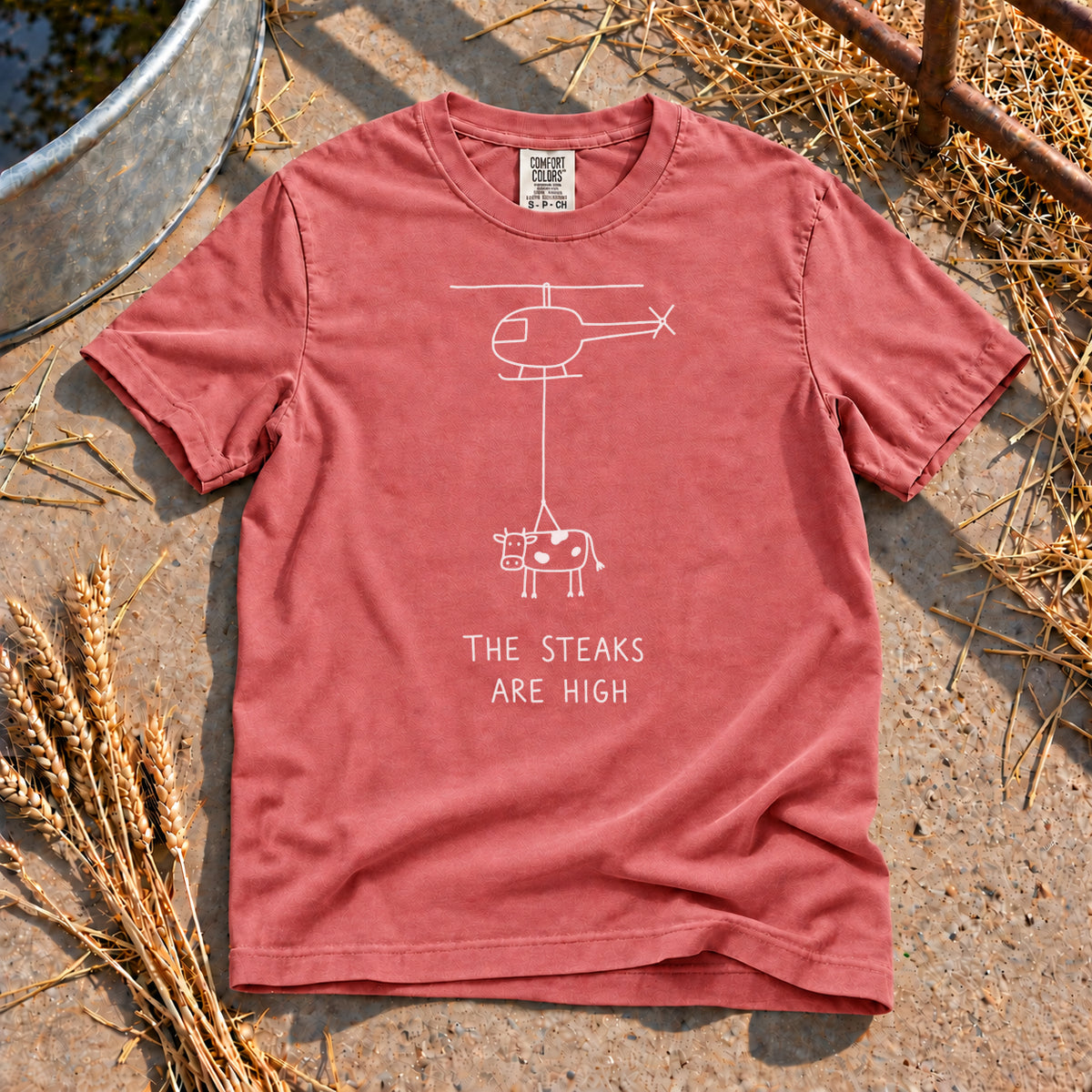 High Steaks T-Shirt in Watermelon