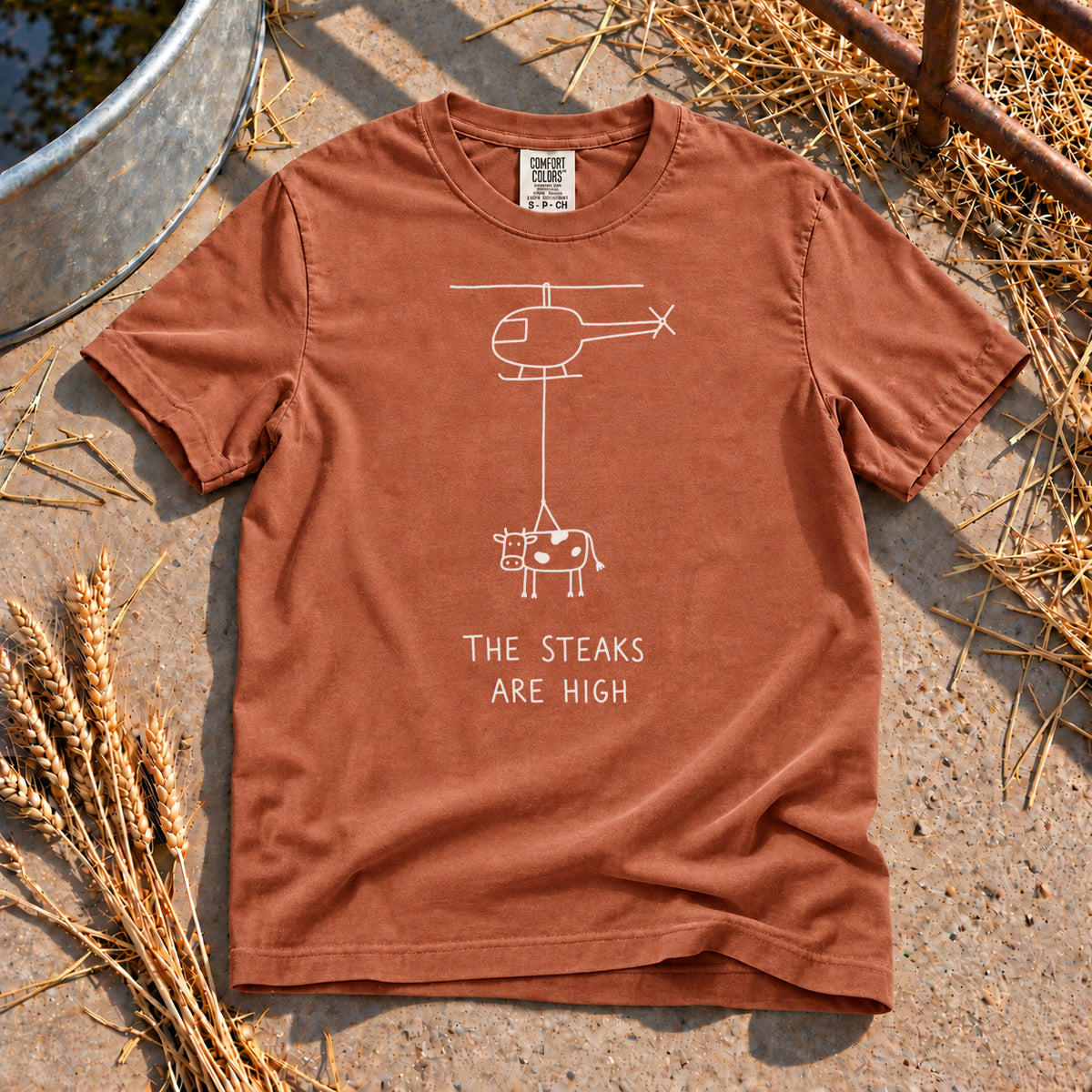 High Steaks T-Shirt in Yam