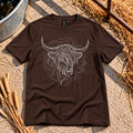Highland Cow T-Shirt in Dark Chocolate