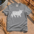 Highland Cow T-Shirt in Grey