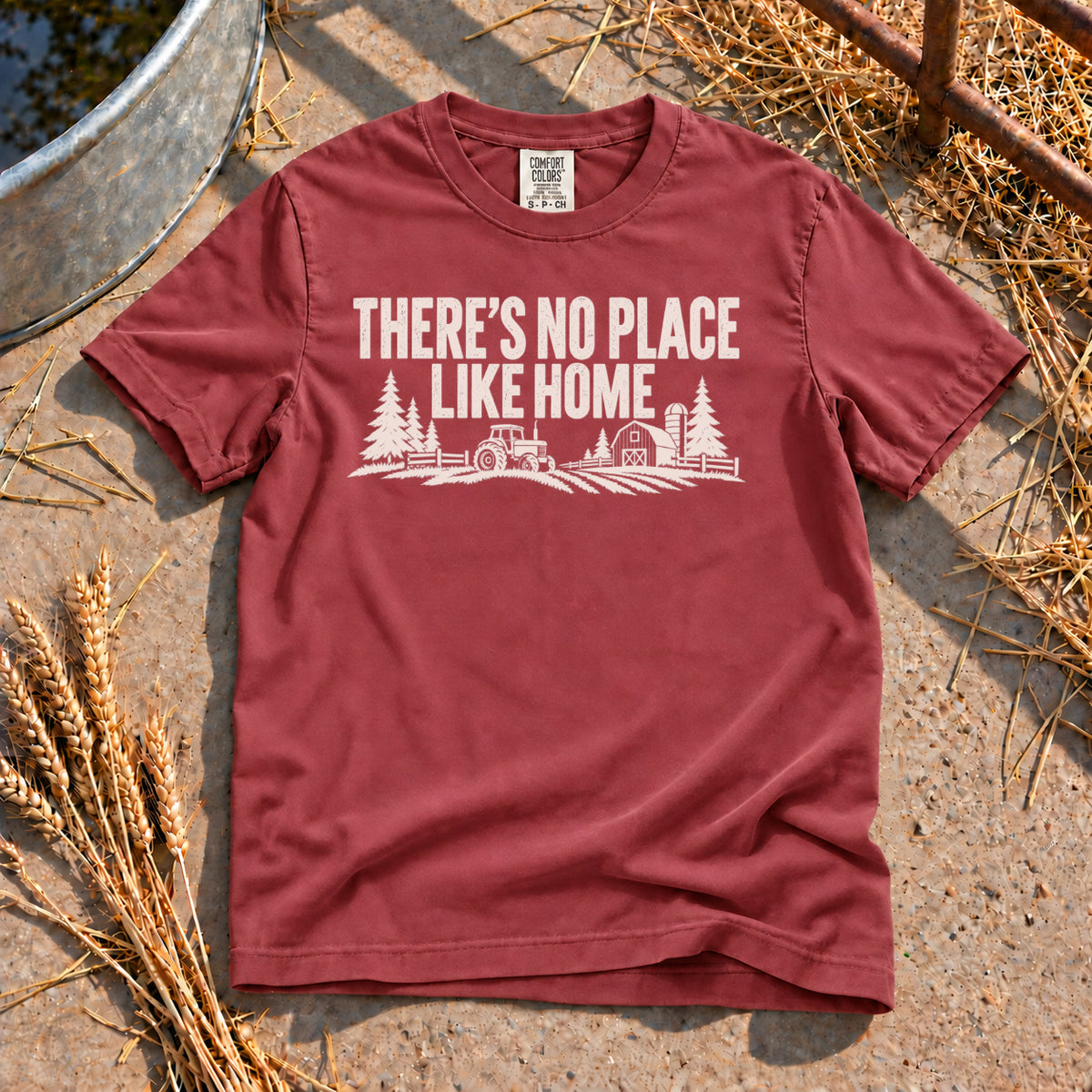Home T-Shirt in Brick