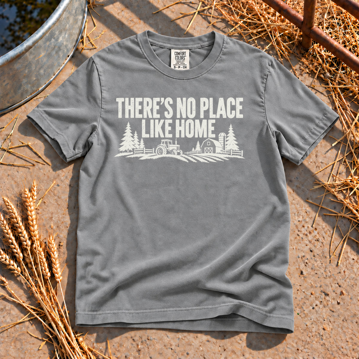 Home T-Shirt in Grey