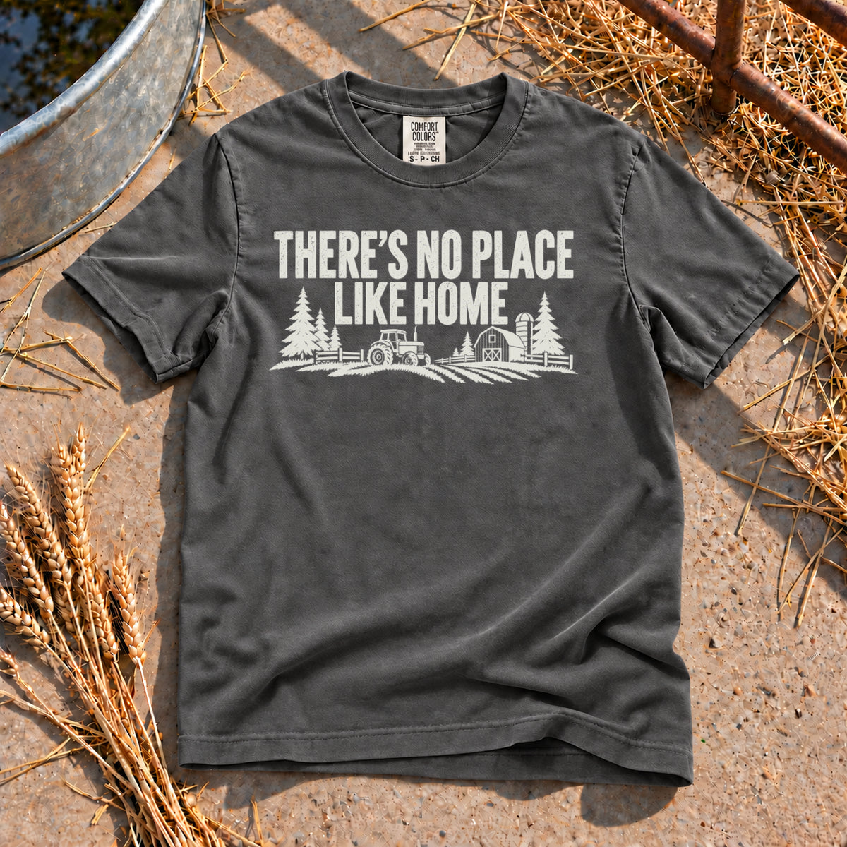 Home T-Shirt in Pepper