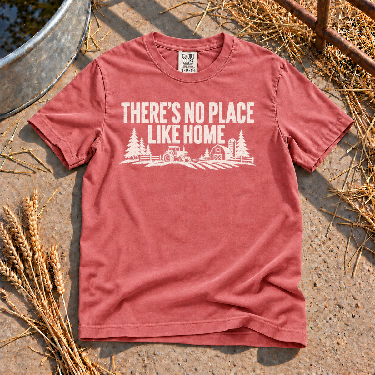 Home T-Shirt in Watermelon