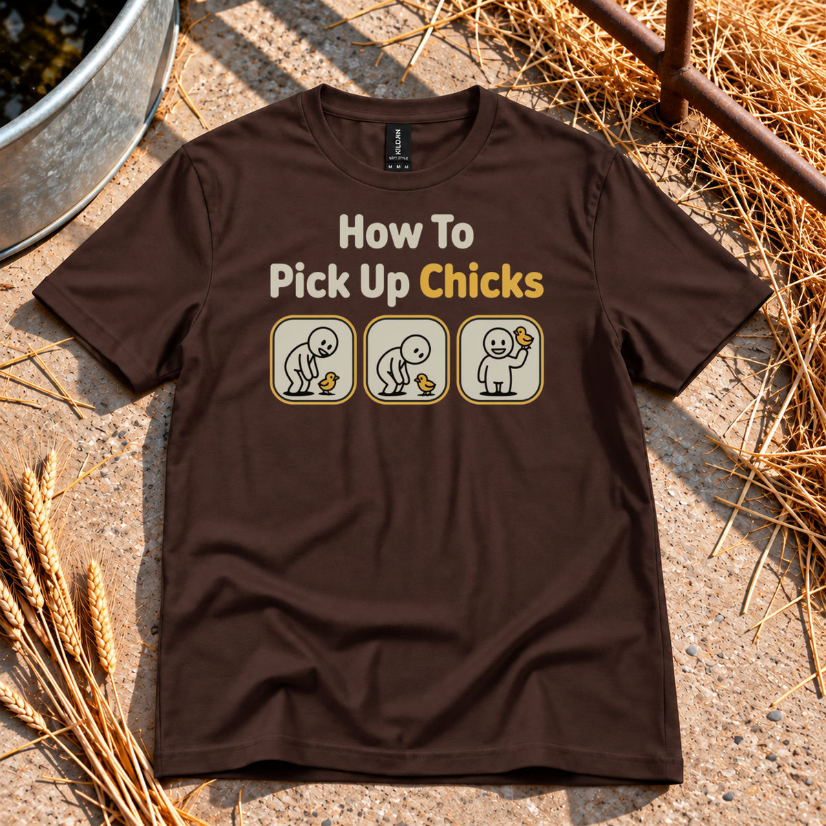 How To T-Shirt in Dark Chocolate
