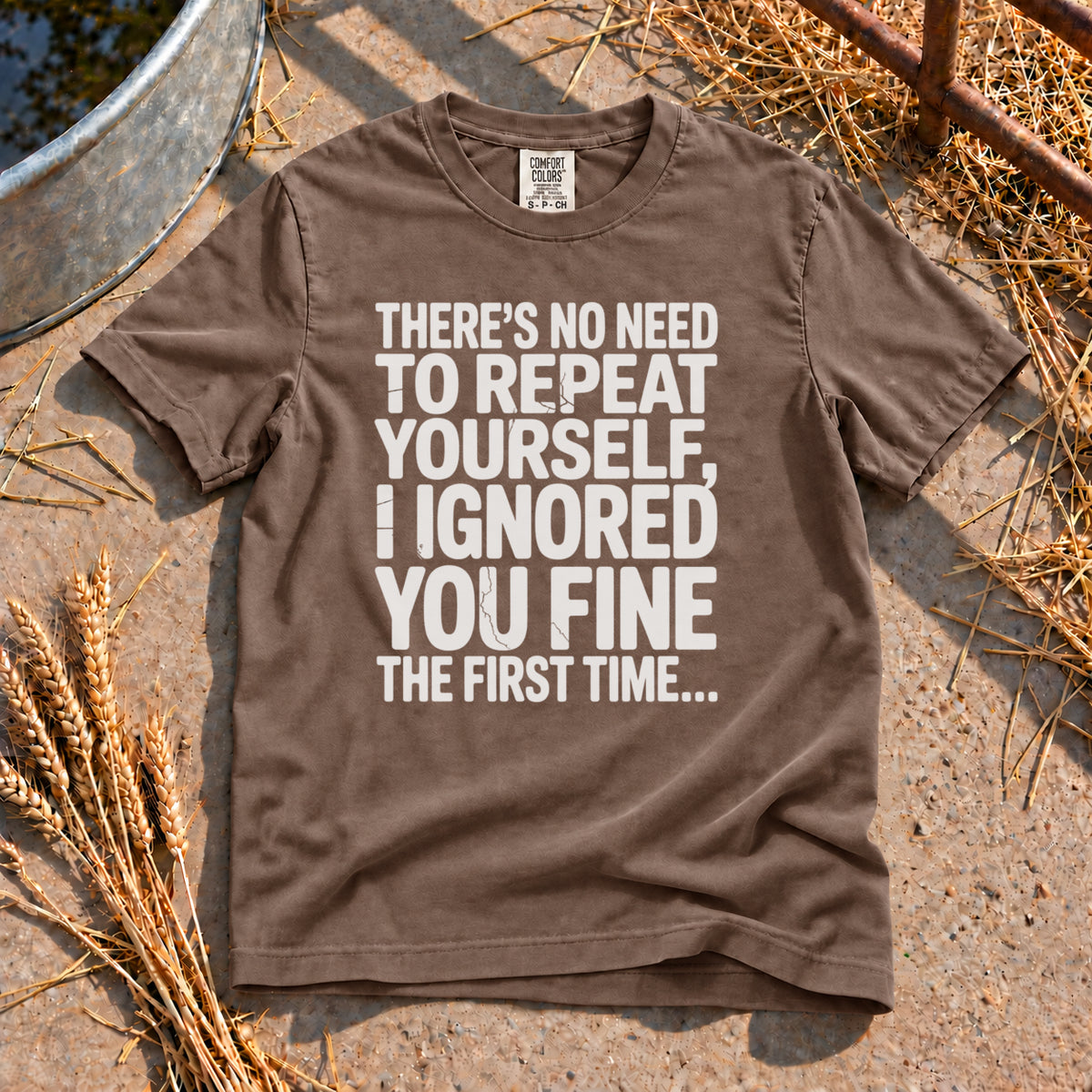 Ignore You T-Shirt in Espresso
