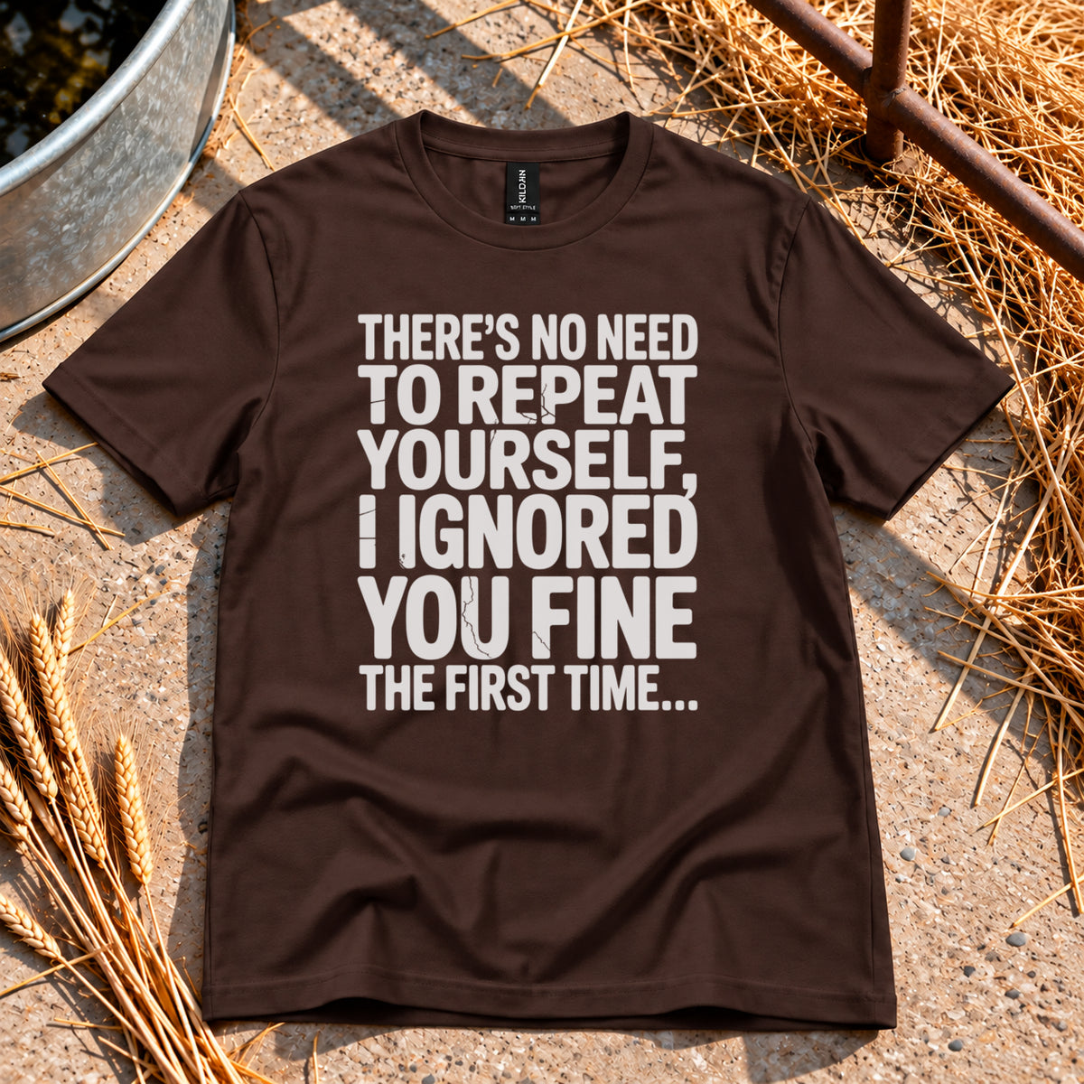 Ignore You T-Shirt in Dark Chocolate