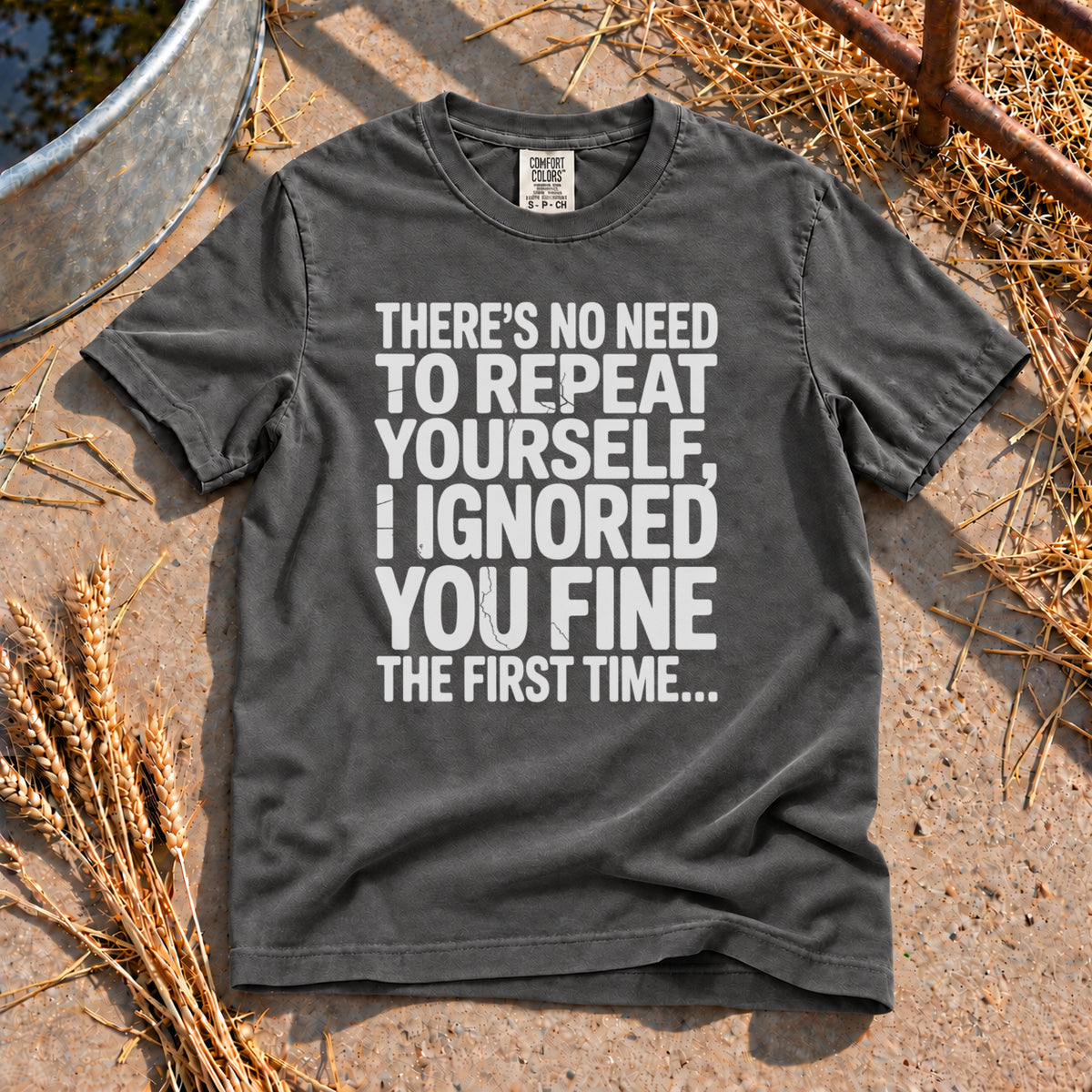 Ignore You T-Shirt in Pepper