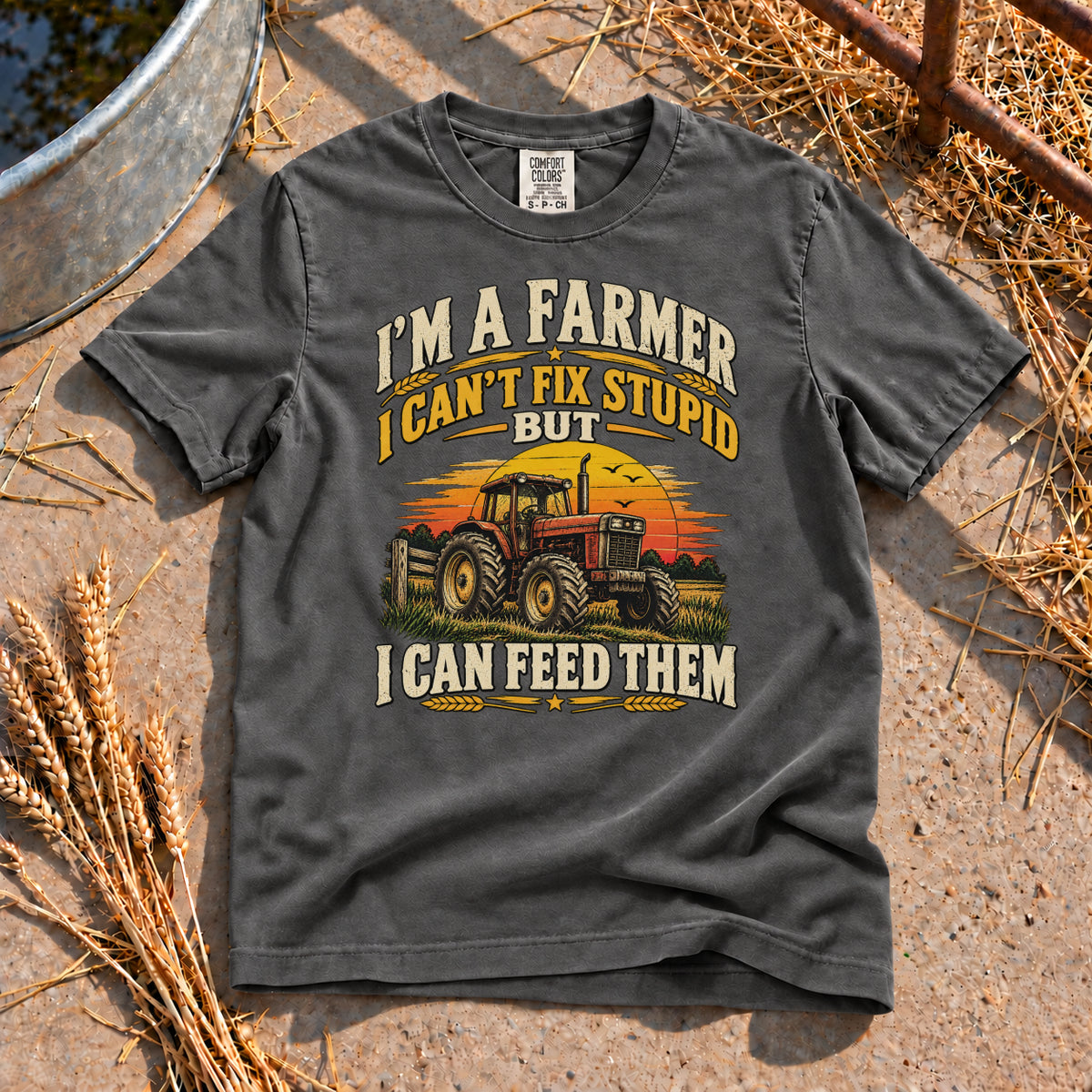 I'm A Farmer T-Shirt in Pepper