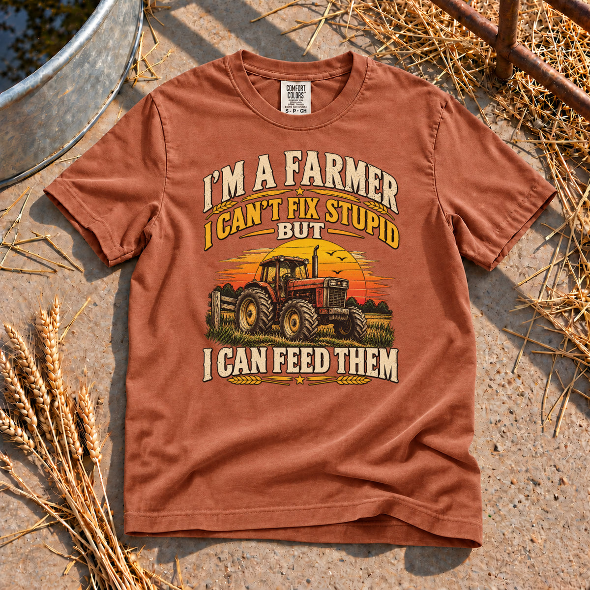 I'm A Farmer T-Shirt in Yam