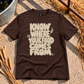 Know Your Food T-Shirt in Dark Chocolate