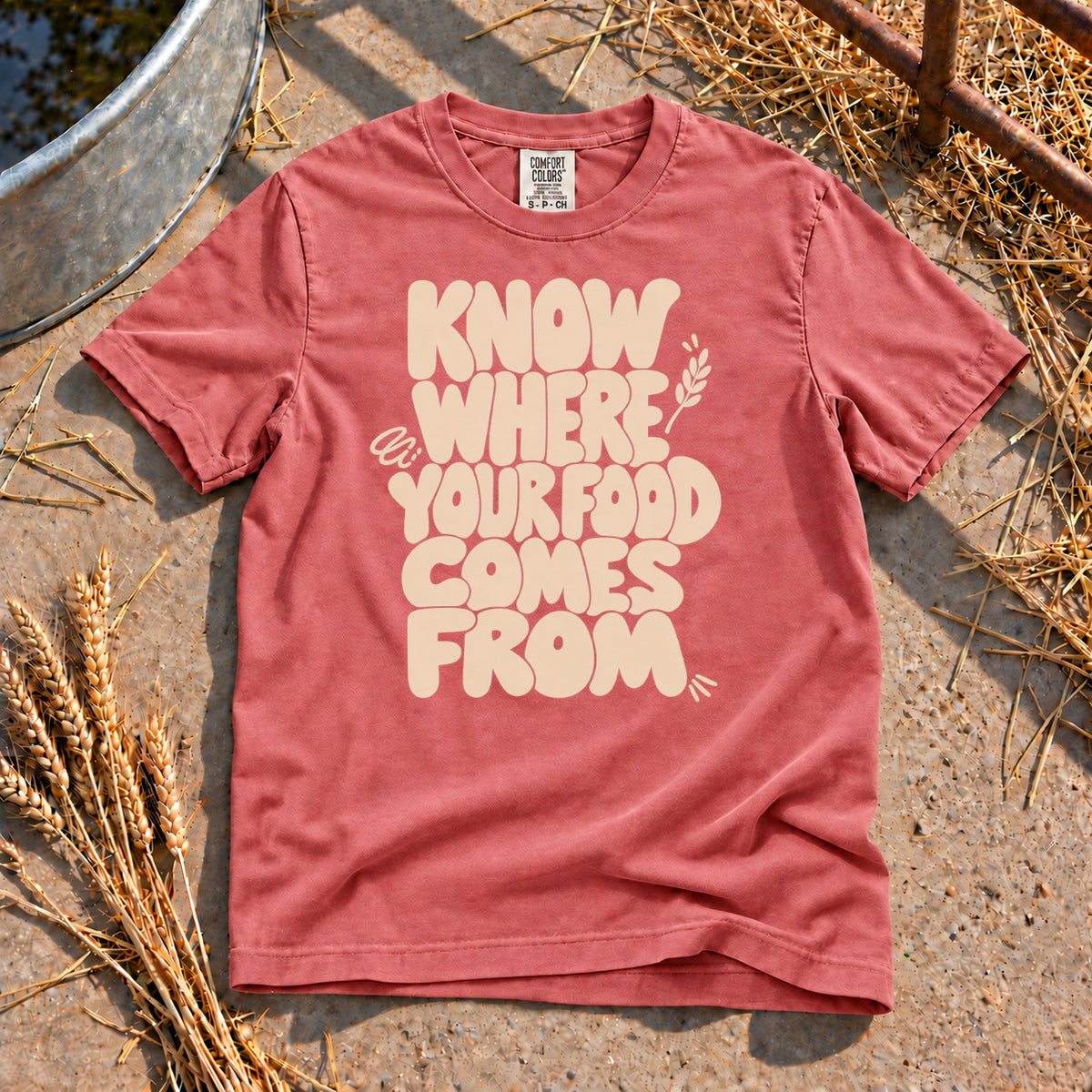 Know Your Food T-Shirt in Watermelon