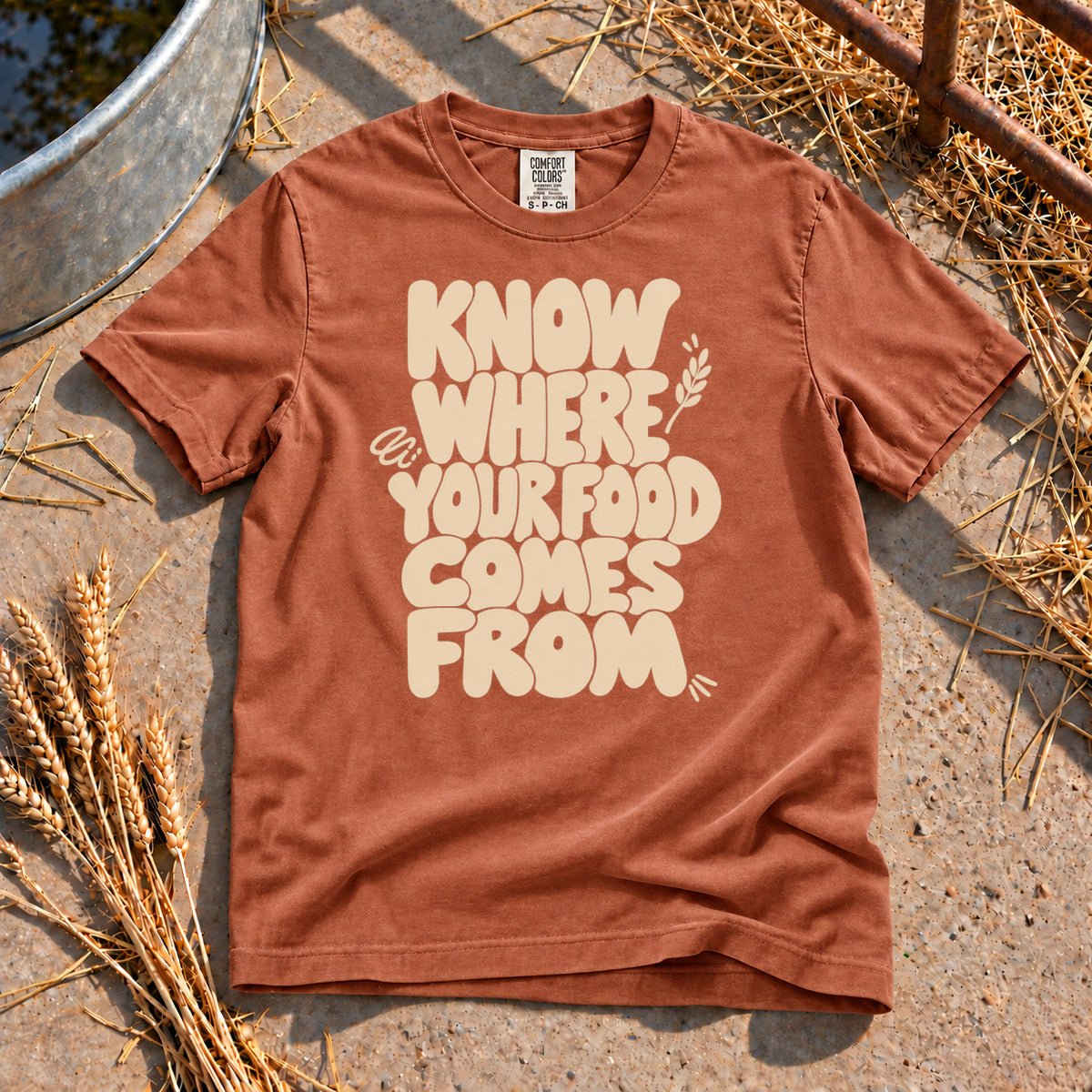 Know Your Food T-Shirt in Yam