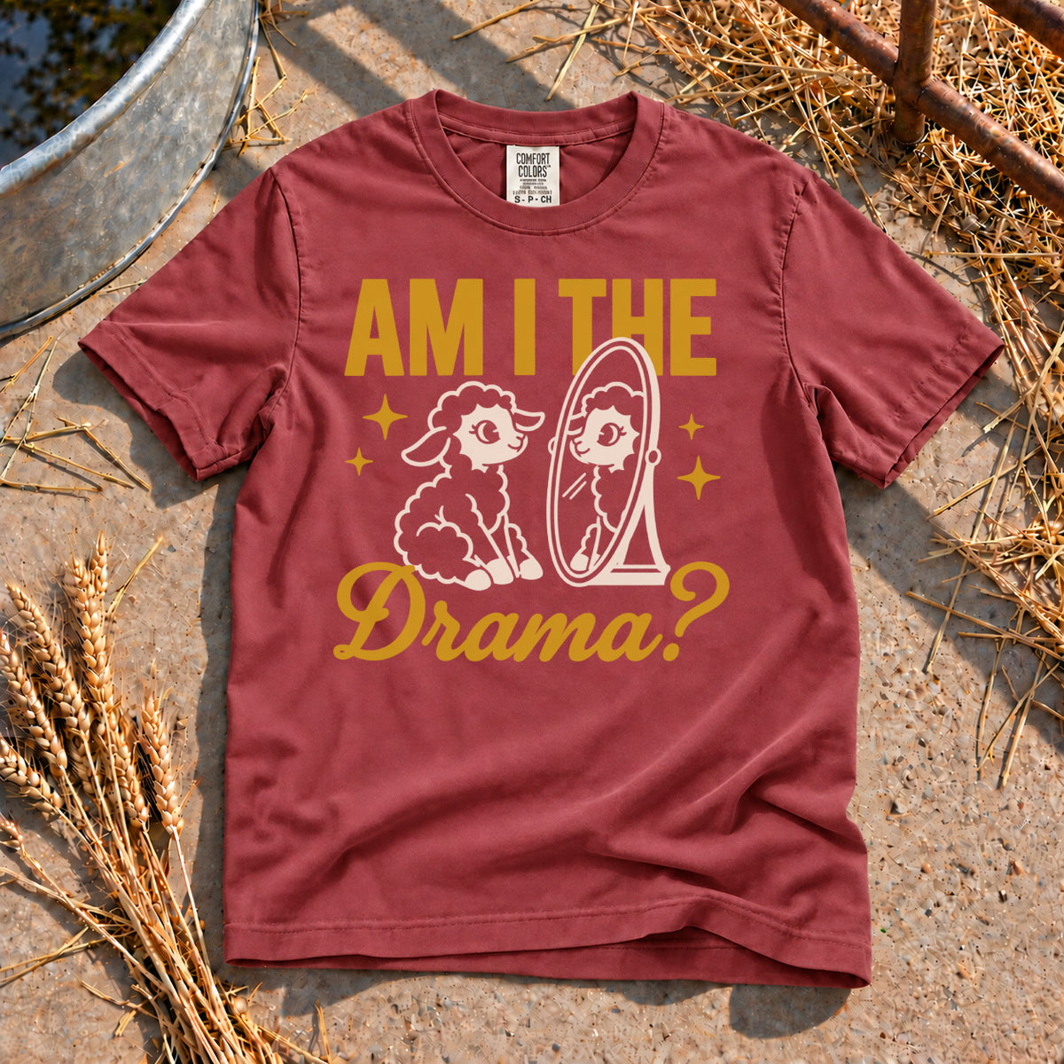Lamb Drama T-Shirt in Watermelon
