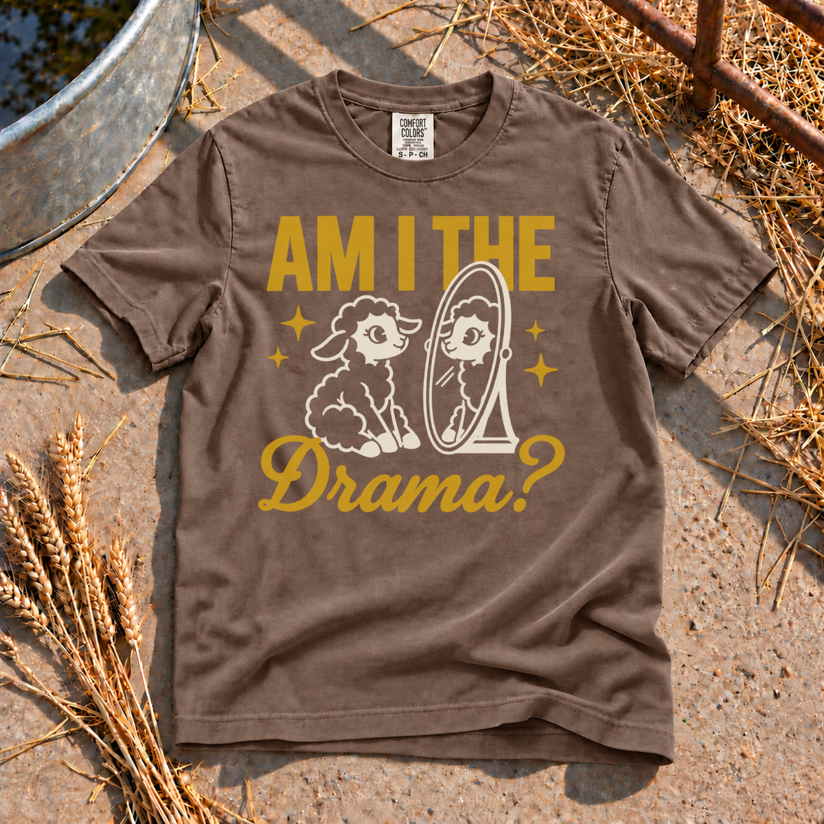 Lamb Drama T-Shirt in Espresso