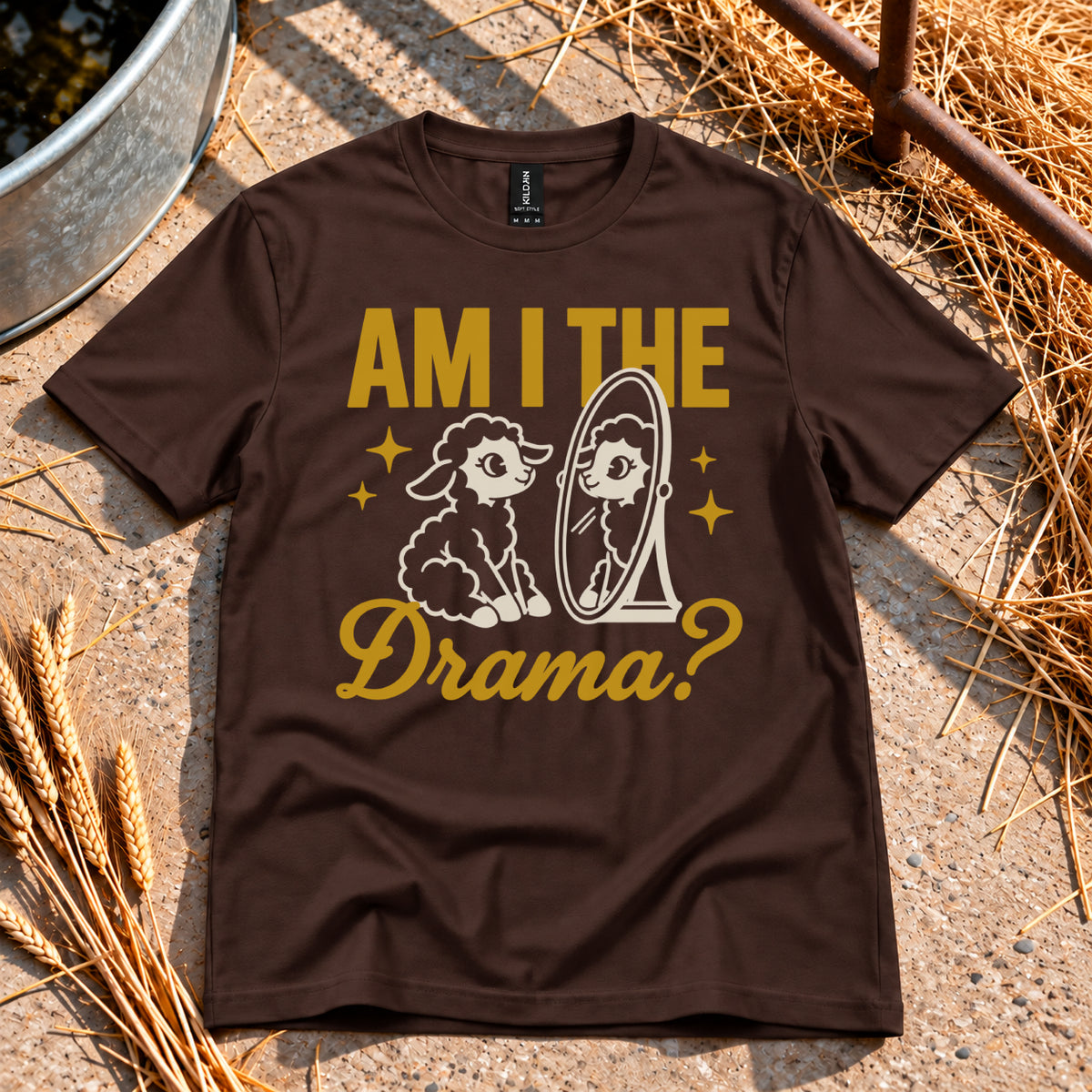 Lamb Drama T-Shirt in Dark Chocolate