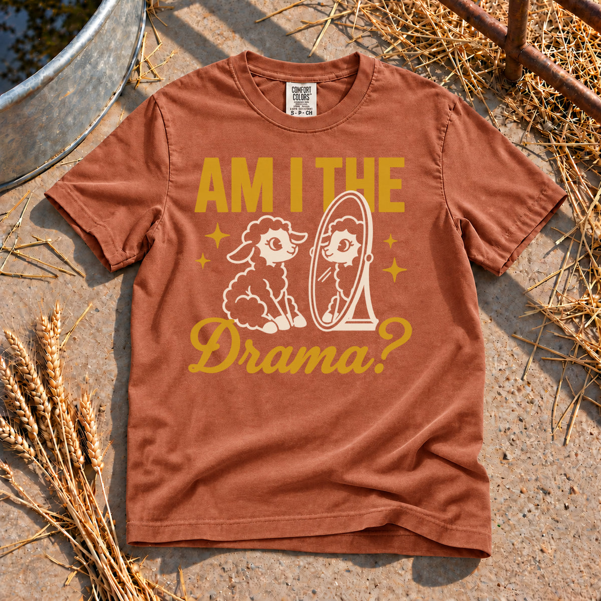 Lamb Drama T-Shirt in Yam