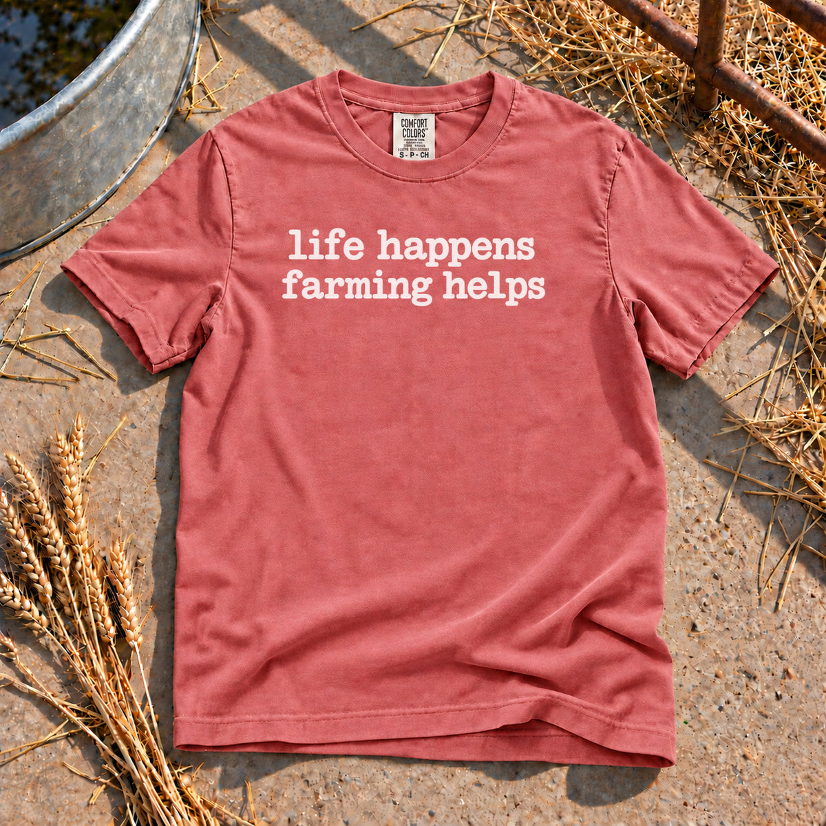 Life Happens T-Shirt in Watermelon