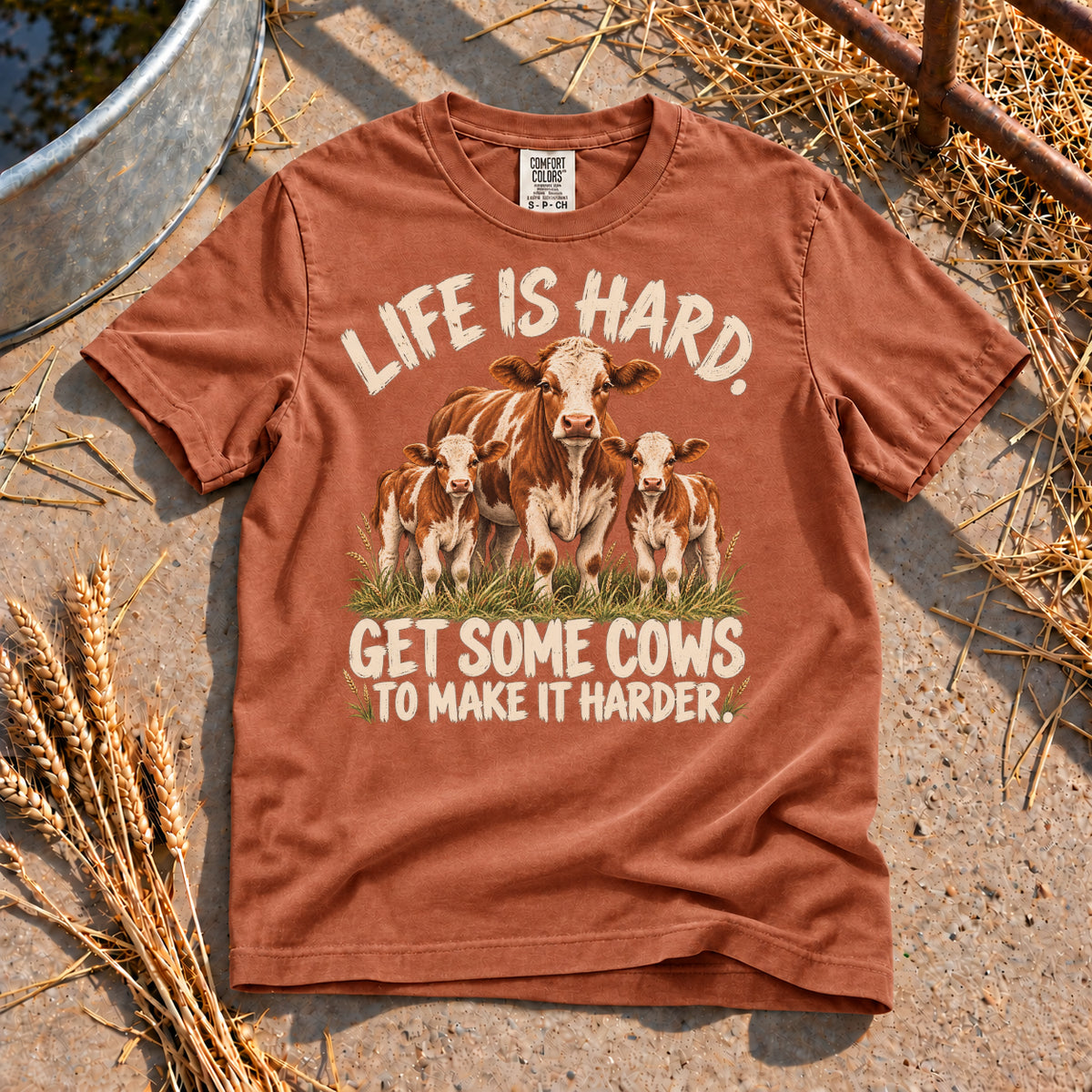 Life is Hard T-Shirt in Yam
