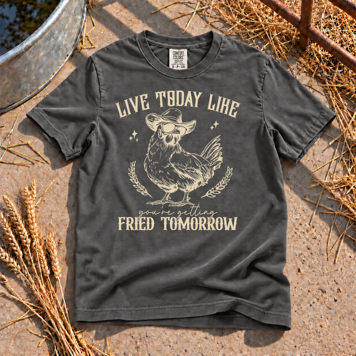 Live Today T-Shirt in Pepper