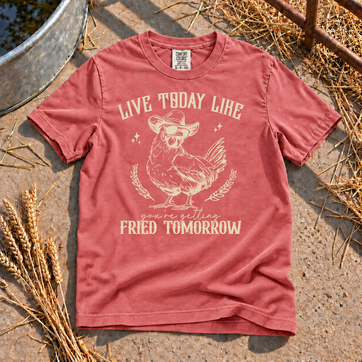 Live Today T-Shirt in Watermelon