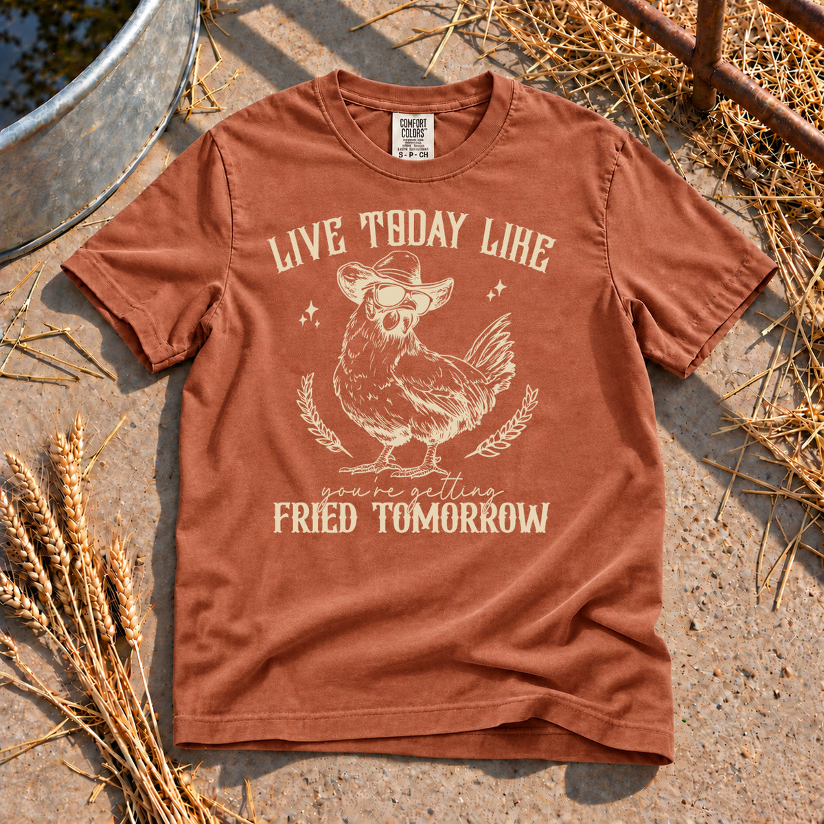 Live Today T-Shirt in Yam